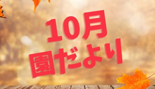 保護中: 10月園だより